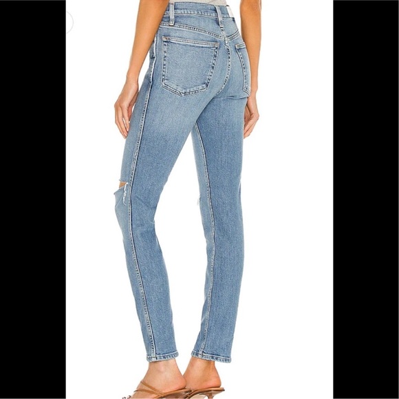 Re/Done Blue Distressed Women's Jeans - Picture 4 of 16
